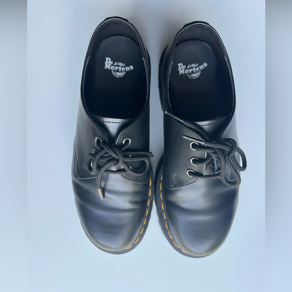 Dr. Martens Black Oxford Shoes Smooth Leather